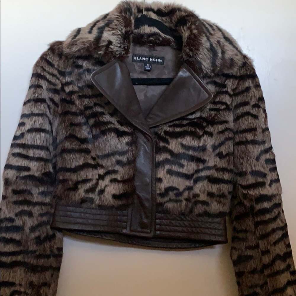 Blanc Noir Tiger Print Jacket